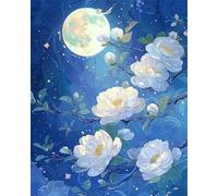 White Bouquet 300 Piece Jigsaw Puzzles for Adults, Fun jigsaw puzzles 300 pieces, Challenging Puzzle Perfect for Game Nights, Finished Puzzle Size is 40x28cm