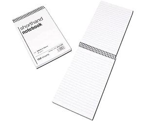 White Box Spiral Shorthand Notebook, 200 mm x 125 mm (150 sheets)