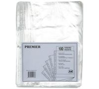 White Box Whitebox A4 Punched Pocket - Clear, Pack Of 100
