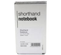 White Box Whitebox Spiral Shorthand Notebook (80 Leaves) - Pack Of 10