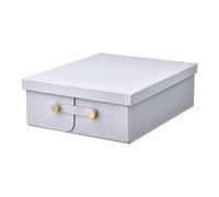 White Box with Compartments - Organiser Storage Solution, 32x25x10 cm for Home and Office