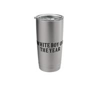 White Boy of The Year Meme Funny Quote Stainless Steel Insulated Tumbler