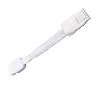 White Braided 8Pin to 16Pin 12VHPWR GPU Power Cable for 40 Series with 600W Power and Features GPU Cable