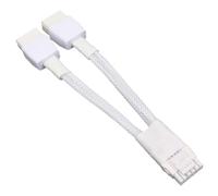 White Braided 8Pin to 16Pin 12VHPWR GPU Power Cable for 40 Series with 600W Power and Features GPU Cable