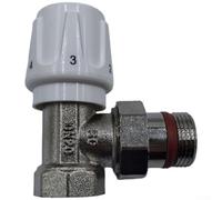 White Brass Radiator Thermostat Featuring Dn20 Connection And Five Temperature Modes Ranging From 6 To 28 Degrees For Efficient Energy Savings