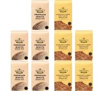 White Bread Mix 5X500g & Cheddar Cheese Onion 5X500g - Easy Bread Machine & Hand Baking Mix - Homemade Loaves, Rolls & Pizza Dough - Flour for Soft & Savory Bread