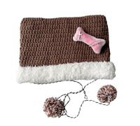 White Brim Hat Casual Knitted Cap Y2K Girl Hot Girls Picture Prop With Crocheted Slouchy Crochet Hat