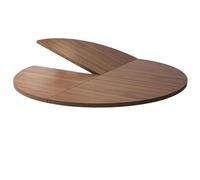 White/Brown Large Round Foldable Table Top Wood Temporary Table Top with Hidden Hinges 47/51/55/59/63/67/71/75/79in for Home Restaurants Hotels Outdoor(White,130cm/51in)