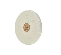White Buffing Wheels 6" 150mm Small Hole 3mm Spiral Double-Stitched Polished Wheel Pad Polishing Grinding Machine Buffing Pads for Metal Aluminum,Stainless Steel,Jewelry,Wood,Plastic,Glass