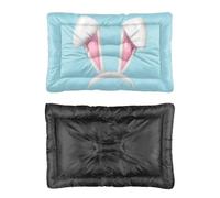 White Bunny Ears Dog Bed, Cat Beds Scruffs Dog Bed Non Slip Bottom Soft Crate Waterproof Mattress Multi Scenario Large Furniture Gift Printed Dogs Large Beds 60 X 45 cm
