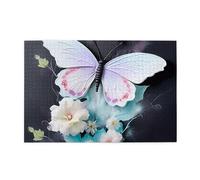 White Butterfly Adult Wooden Jigsaw Puzzle 1000 Pieces for The Perfect Visual Feast! 1000pcs