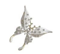 White Butterfly Brooches For Women Versatile Fashion Accessories Unisex Fashion Brooches Alloy Texture For Daily Vintage Butterfly Brooch
