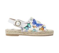 White Butterfly Espadrilles for Girls - female - Sophia Webster - Kids Sandals - Multicolor - 23 EU - Kids 23 EU