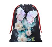 White Butterfly M Patterned Gift Bags - Add a touch of formality to weddings, Christmas, birthdays, and anniversaries - (S - L)