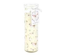 White Butterfly Vanilla Scented Tube Candle | Memorial Candle with 55 Hour Burn Time | Elegant Remembrance Decor | Sympathy Gift with Butterfly Print