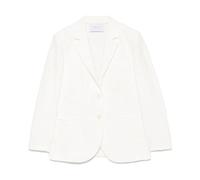 White Button-Up Jacket with Pockets - female - Harris Wharf London - Blazers - White - M - Jackets M
