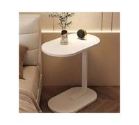(White) C-Shaped Compact Sofa Side End Table Coffee Laptop Table Living Room Bedroom UK 30cm x 45cm Installation Method Included