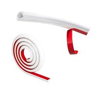 White Cable Trunking, Self Adhesive Trunking for Electric Cables, Mini Flexible Wire Covers Hider for Cables, Half Round TV Cable Covers Hider for Wall Wire Conduit Trunking for Single Cables A9ZZCXC