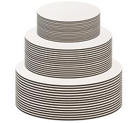 White Cake Boards Round Set [18 Pack] 6 Pieces of 6, 8 and 10 Inch | Cardboard Cake Rounds Circles | Disposable Cake Platter Board Base Tray | Cake Decorating Supplies | Cake Plate Accessories