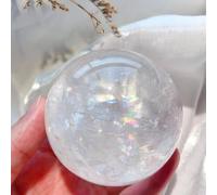 White Calcite Crystal Ball 7-7.5cm - Sphere for Cleansing, & Spiritual | Crystals and Stones for Home Decor& Balance