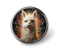 White Camel Backpack Pin Cute Brooch Decoration Brooches for Women Mens Lapel Pins for Suits Fashion Button Badges for Hat Backpacks Purses Jackets Shirt Suit Lapels-Circular