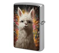 White Camel Metal Lighter Case Cover, Personalized Graffiti Lighter Sleeve, Waterproof Double-Sided Protector for Women Men Gifts