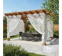 White Camo net Military Camouflage Netting Camouflage Net Mesh Camo Tarp for Sunshade Canopy, Party Decoration Sunscreen Nets 1 2 2.5 4 5.5 6 7 8 9.5 10 12 m(5.5x8.5m)