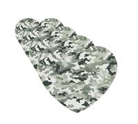 White Camouflage Car Air Fresheners 4 Pcs Funny Hanging Car Air Fresheners Cute Long Lasting Scented Mirror Hanging Decoration Ornaments Gift For Men Women Heart Shape