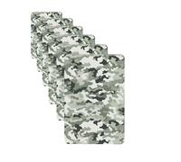 White Camouflage Car Air Fresheners 6 Pcs Funny Hanging Car Air Fresheners Cute Long Lasting Scented Mirror Hanging Decoration Ornaments Gift Auto Interior Decor For Men Women Rectangle