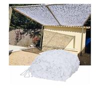 White Camouflage Net, Heavy Duty 210D Camouflage Netting for Sunshade, Military Tactical Mesh for Hunting Party Decor, Waterproof Outdoor Shelter(2.0x6.0m=6.6'x20')