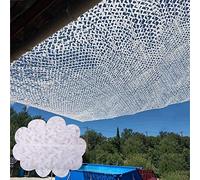 White camouflage net,reinforced camo net, camouflage shade netting,camouflage tent,for flowers and green plants, car shading, party decoration,garden cover,1.5x2m,4x6m,8x9m,White-2x2m(6.6x6.6ft)