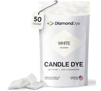 White Candle Dye - Made in The USA - Safe and Easy to Use - Premium Candle Making Supplies - Perfect for DIY Candle Making Kits - Designed for Candle Wax - 50 Dye Chips
