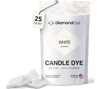 White Candle Dye - Made in The USA - Safe and Easy to Use - Premium Candle Making Supplies - Perfect for DIY Candle Making Kits - Designed for Candle Wax - 25 Dye Chips