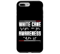 White Cane Awareness Braille White Cane Case for iPhone 7 Plus/8 Plus