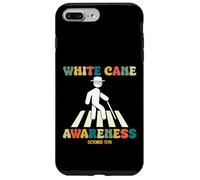White Cane Awareness Day October 15th Retro Vintage Case for iPhone 7 Plus/8 Plus