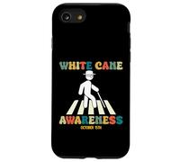 White Cane Awareness Day October 15th Retro Vintage Case for iPhone SE (2020) / 7/8