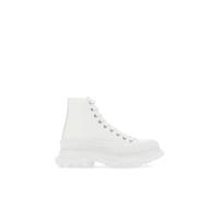 White canvas and rubber Tread Slick Trainers - male - Alexander McQueen - Lace-up Boots - White - 6 UK - Shoes 6 UK