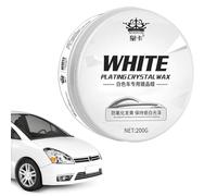 White Car Wax - Scratch Remover Polish, SUV Cleaning Wax | Paint Protection Compound, Shine Restoring Paste for White Car, RV Body, Metal Logo, Headlights, Hubcaps, Glass Panels