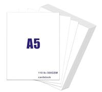 White Card A5-120 Sheets 300gsm Thick Cardstock Paper for DIY Card Making,Invitations,Postcards,Business Cards