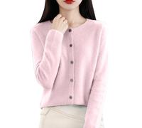 White Cardigans For Women Uk Round Neck Long Sleeves Knitted Jumpers For Women Fashion Button Down Lightweight Summer Jackets Solid Color Plush Warm Kimono Cardigans Casual Crochet Top