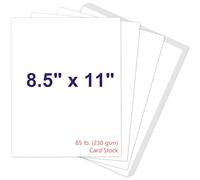 White Cardstock 8.5 x 11, 230gsm Cover Cardstock Paper, 85 Lb Heavy Card Stock for Printer, Card Stock Paper for Invitations, Scrapbooking, Crafts, Diy Cards, Decoration, Drawing (30 Sheets)