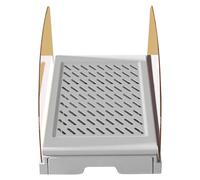 White Carpet for Scatter Control - 12 Inch Compact, Granulate Catcher, PP , Bathroom, Toilet, Entryway, Training, Easy Washable, Access, Tidy, Living Room