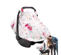 (White) Carseat Canopy Cover - Breathable Kids Car Seat Travel Canopy | Toddler Travel Airplane Accessories for Boys Girls Outdoor Rain Use