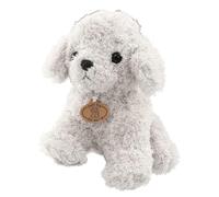 (White) Cartoon Cute Poodle Dog Puppy Plush Stuffed Doll Huggable Toy Home Ornament Gift