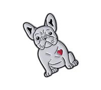 White Cartoon Dog Shape Sturdy Drop Oil Pin Brooch Unisex Fashion Jewelry Bags Hats Denims Jackets Costume Decors Dog Brooch For Backpack Decoration
