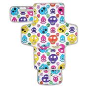 White Cartoon Skull Silhouettes Reusable Changing Pads with Tissue Pocket Travel Changing pad for Baby Lightweight & Foldable Changing Station cambiador de pa?ales para Bebes