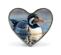 White Cat And Hamster Lapel Pin Fashion Brooch Pin Cute Button Badges Heart Shape Button Pins Enamel Pins Metal Pinback for Hat Shirt Clothing Bags Decoration, Loon Nature Birds, Love form