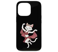 White Cat Belly Dancing Dancer Mom Dad Kids Case for iPhone 13 Pro