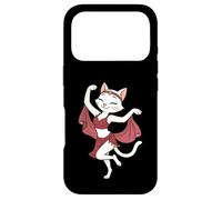 White Cat Belly Dancing Dancer Mom Dad Kids Case for iPhone 17 Pro