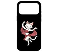 White Cat Belly Dancing Dancer Mom Dad Kids Case for iPhone 17 Pro Max